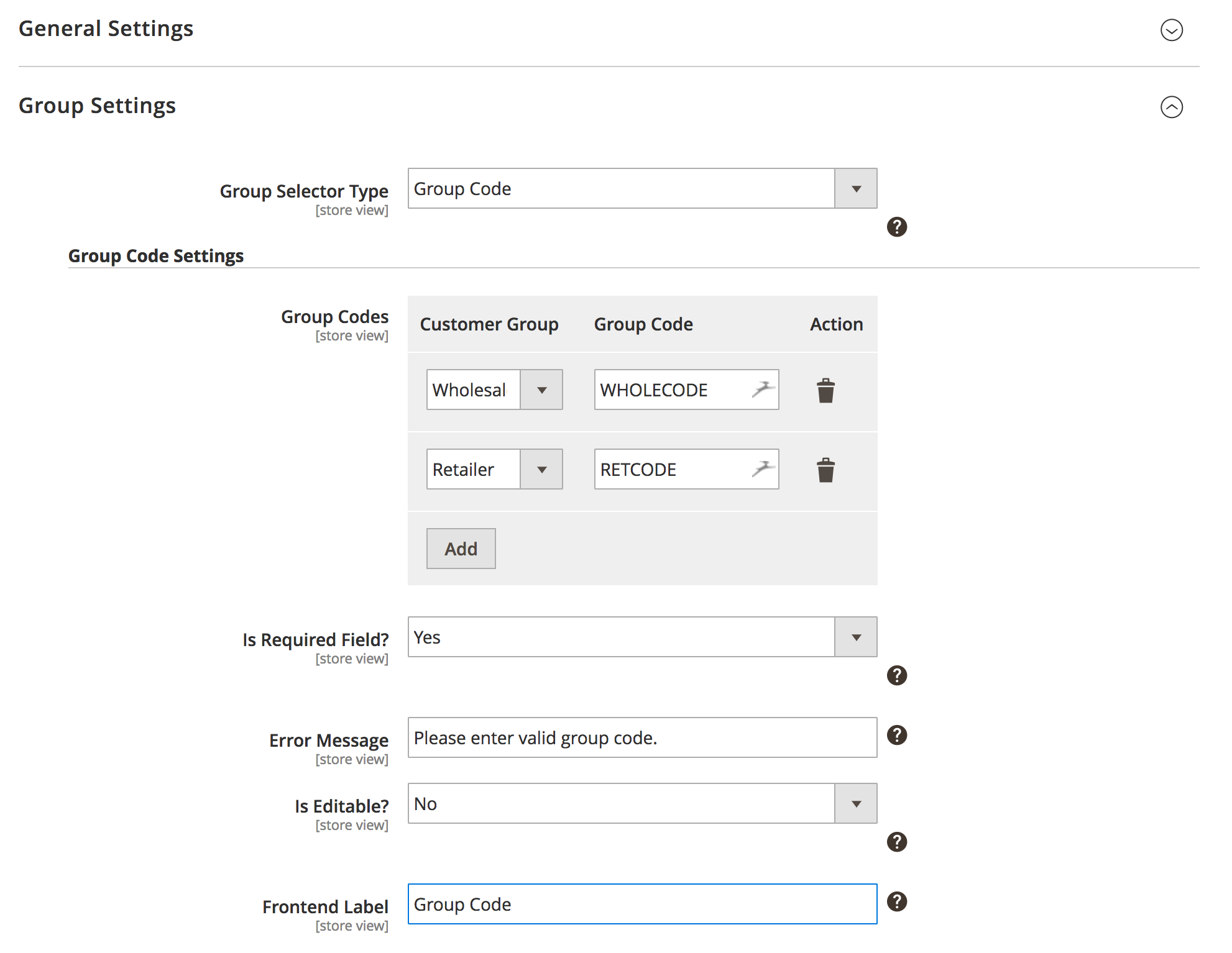 My Account Edit Page: Group Selector Type - Dropdown