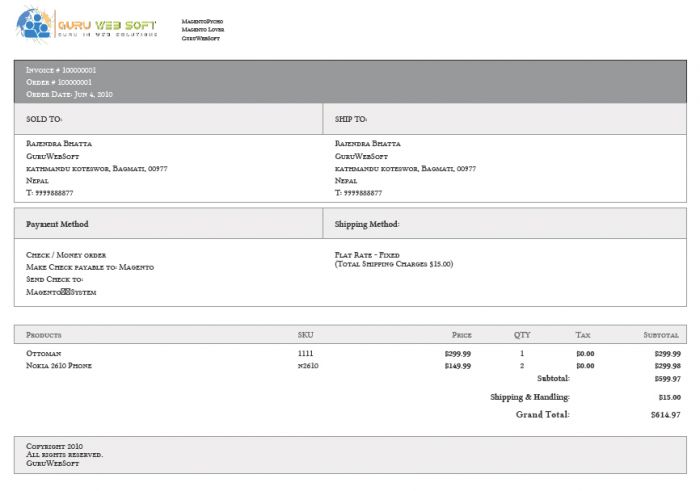 custom pdf invoice layout invoice sample pdf