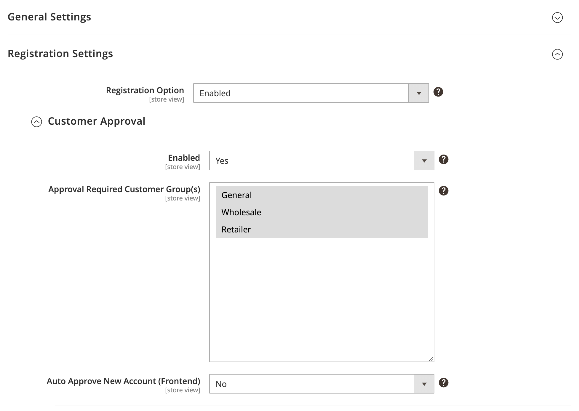 Require Customer Approval/Activation - General Setting